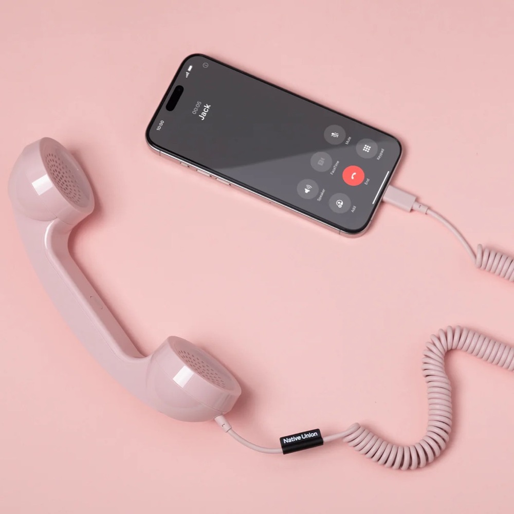 New Native Union POP Phone usb-c pink handset retro SOLD OUT!